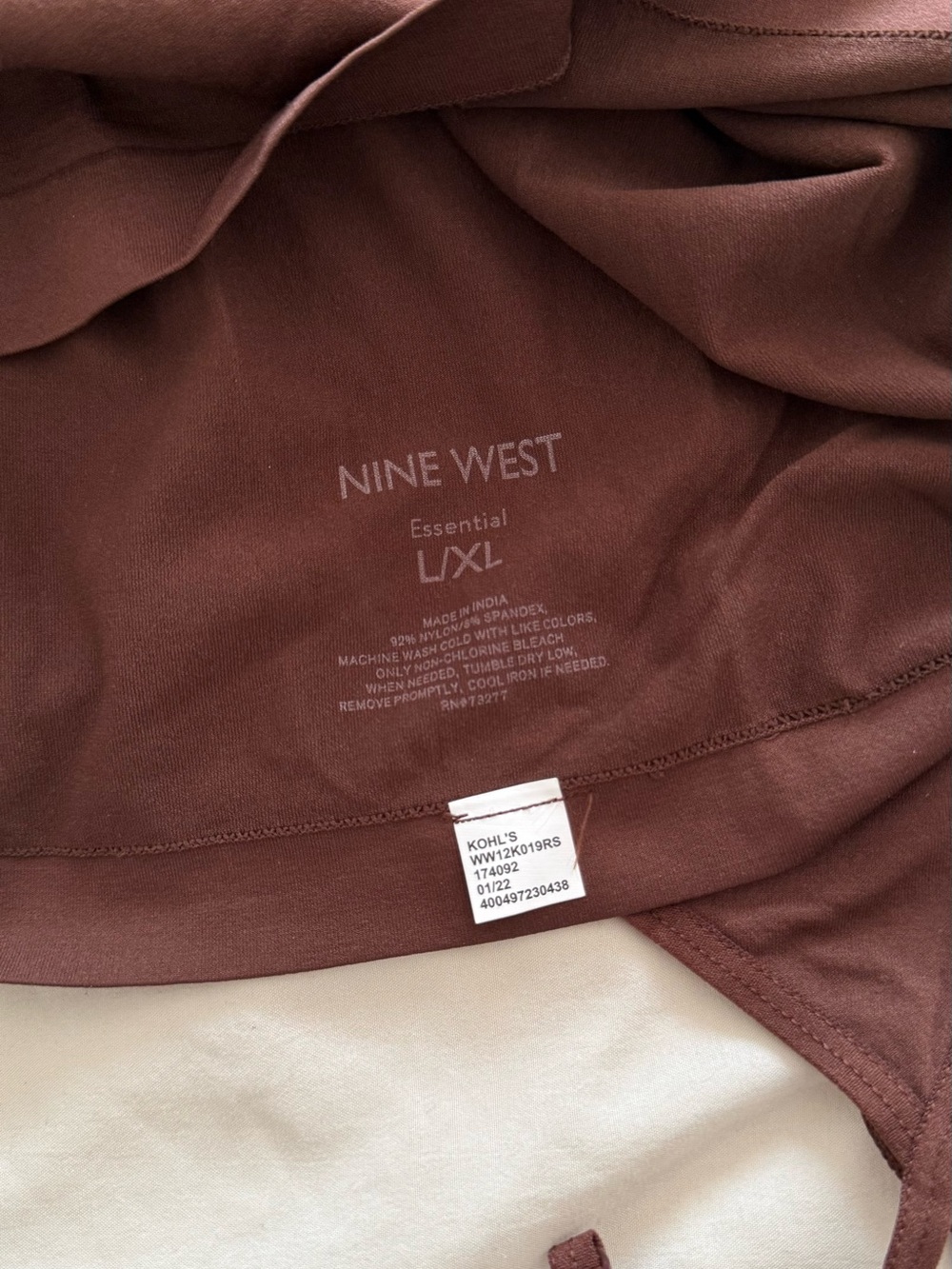 Nine West Essentials Set of Three Reversible Tank Camisoles - Tan, Brown, Black - Picture 5 of 8